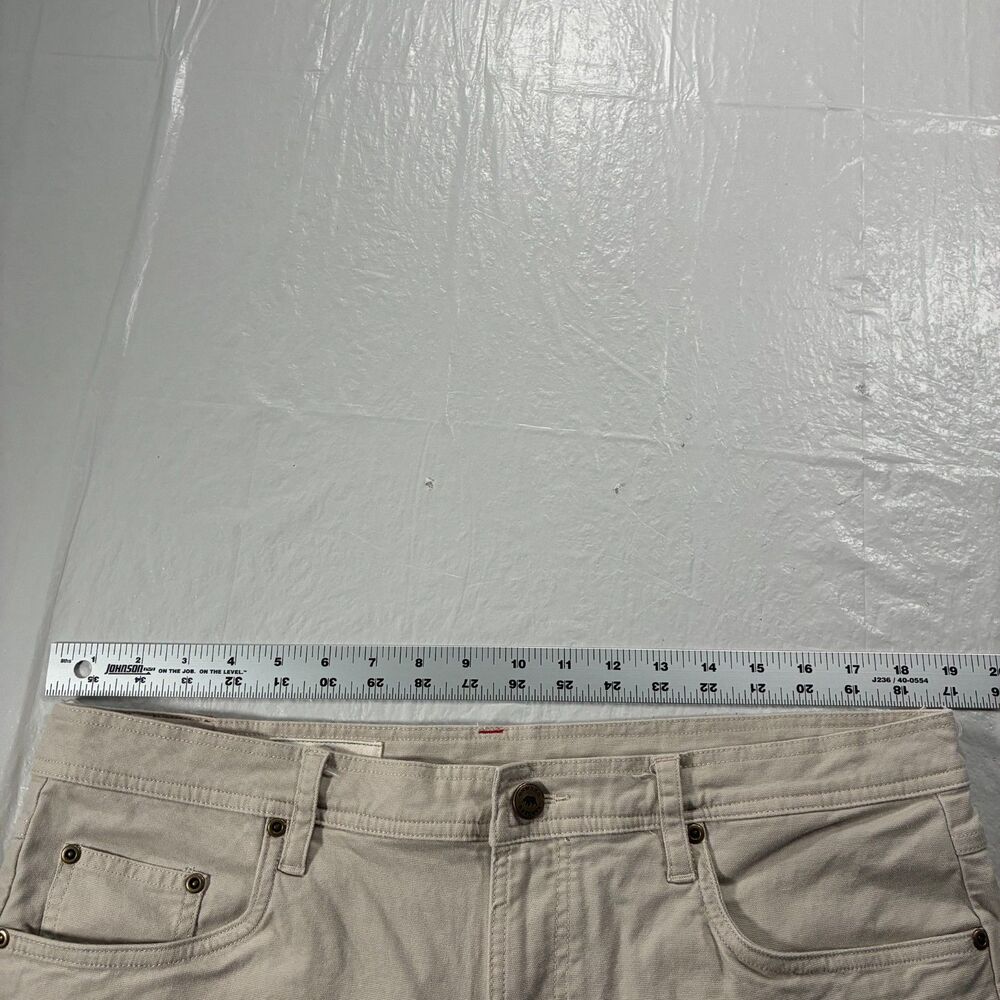 Onward Reserve 5 Pocket Khaki Tan Chino Straight Stretch Pants 36x34 (38x33) - Picture 12 of 12